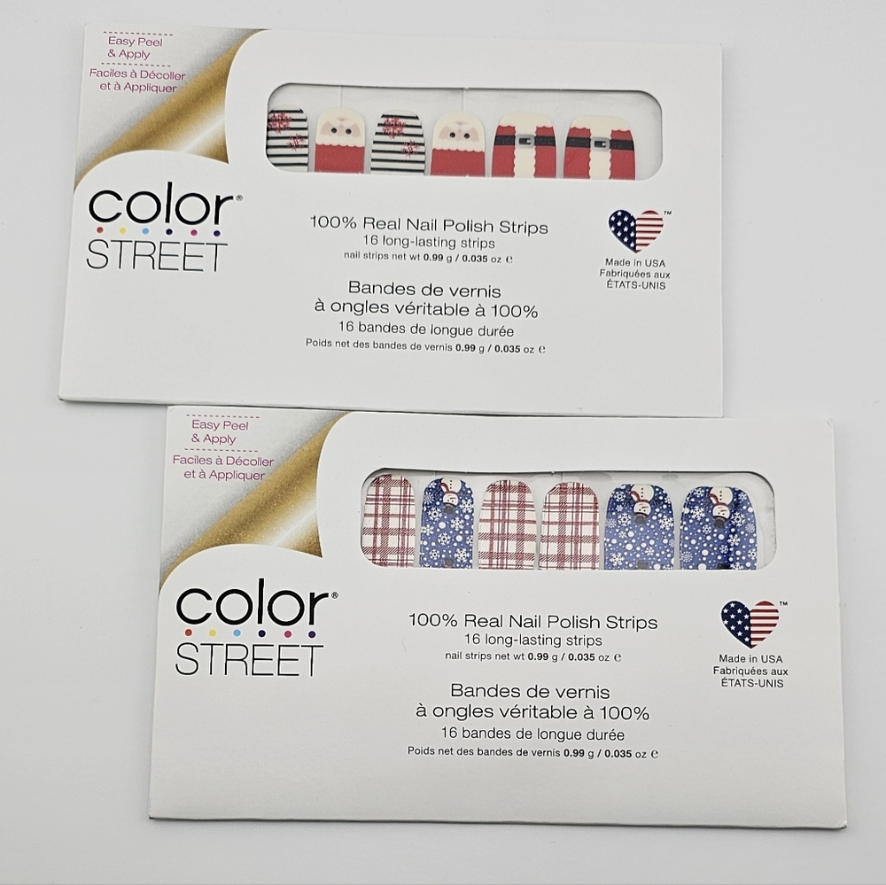 Color Street Nail Strips Christmas 2 Retired Sets NIP
